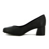 Modare Zapato De Dama Napa Taco Cuadrado Bajo P/ Redonda Negro