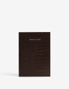 Anotadores Cuadernos y Memos Cuaderno Cuaderno De Pu Croco Chocolate. - Marron Chocolate