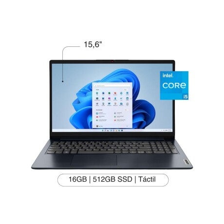 Notebook LENOVO 1I 15,6' FHD Touch 512GB / 16GB RAM I5-1334U W11H - Abyss Blue Notebook LENOVO 1I 15,6' FHD Touch 512GB / 16GB RAM I5-1334U W11H - Abyss Blue