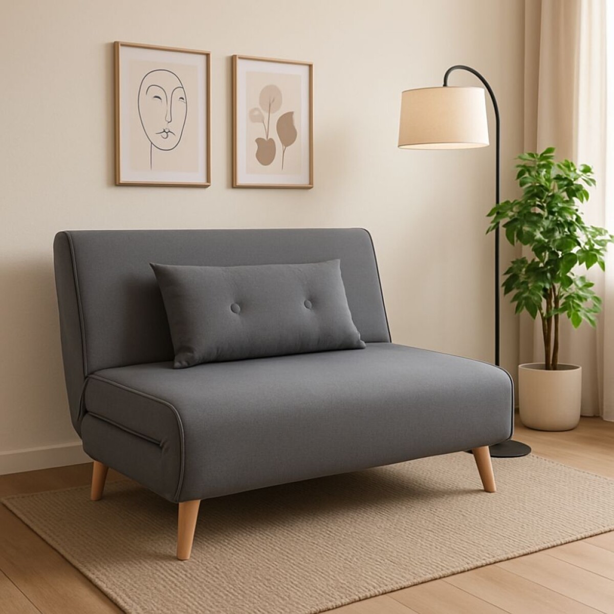 Sillon cama Trifold plaza y media 