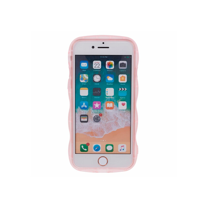 Protector iPhone 7/8 diseño estrellas brillantes color rosa Protector Iphone 7/8 Diseño Estrellas Brillantes Color Rosa