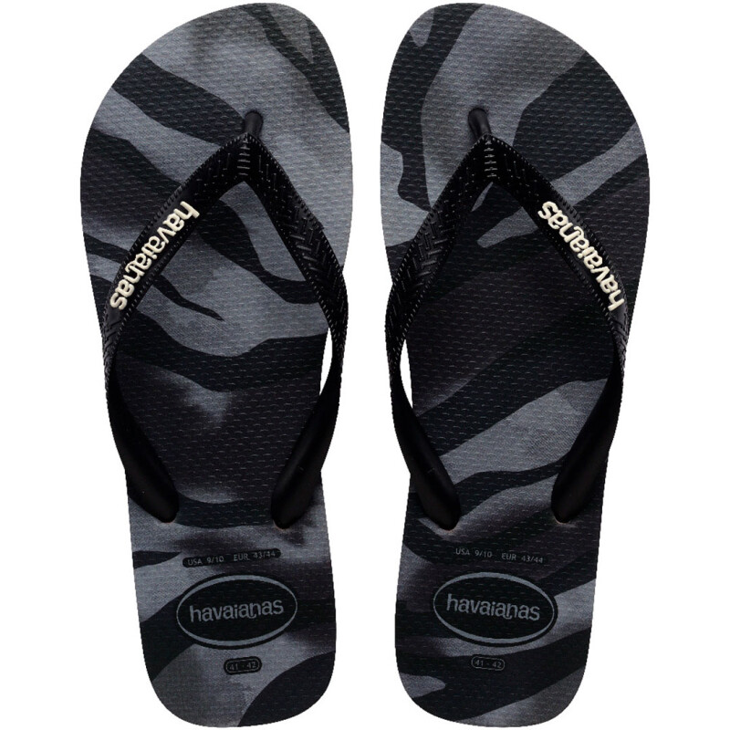 Sandalias de Hombre Havaianas Top Camu Negro - Gris