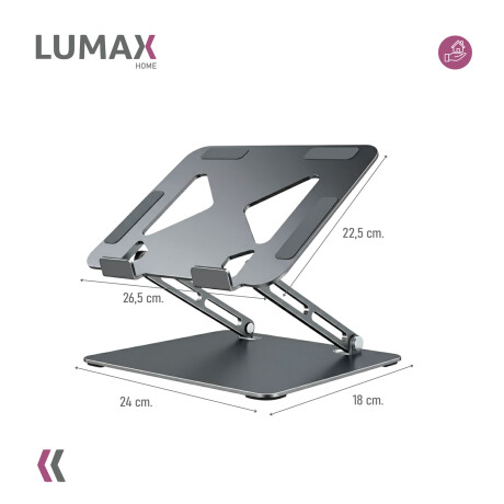 Soporte de aluminio para Notebook Hasta 17,3'' Plegable Soporte de aluminio para Notebook Hasta 17,3'' Plegable