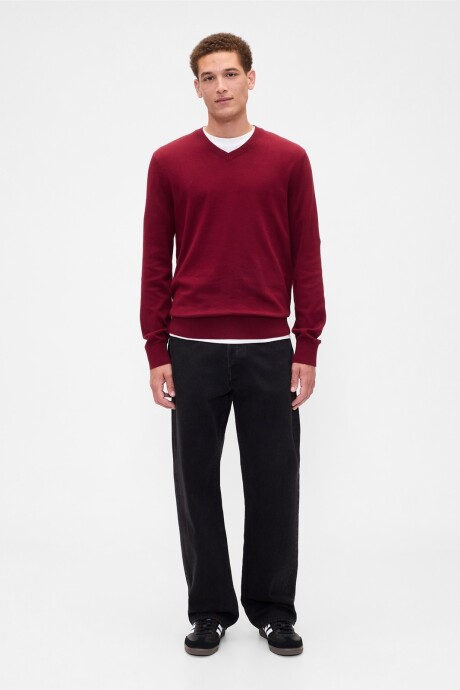 Buzo Algodón Cuello V Hombre Red Delicious