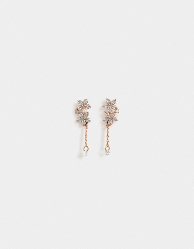 Aros Colgantes Cortos Premium Rose Aros - Dorado Oro Rosa