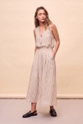 FALDA SARANDI STRIPED Beige Claro