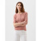 V-SS RIB HENLEY PINK ROSETTE 16-1518
