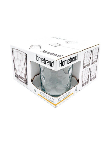 SET X4 VASO WHISKY 390ML CIRCULAR HOMETREND SET X4 VASO WHISKY 390ML CIRCULAR HOMETREND