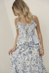 FALDA AURELIA BLUE BOTANIC FLOWERS FALDA AURELIA BLUE BOTANIC FLOWERS