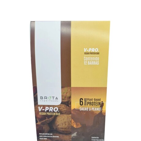 ¡OFERTA POR VENCIMIENTO! Protein Bar Vegan Caja x12 Cacao & Peanut Brota ¡OFERTA POR VENCIMIENTO! Protein Bar Vegan Caja x12 Cacao & Peanut Brota