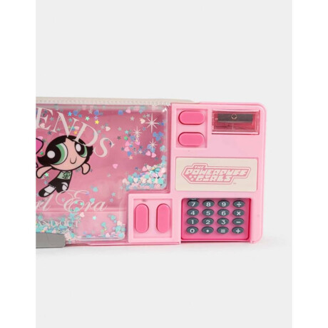 Cartuchera Retro Chicas Superpoderosas Rosa Claro