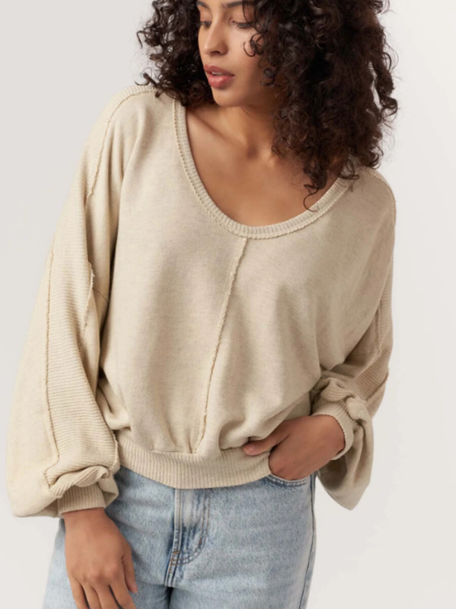 SWEATER PEBBLES SEAMED 