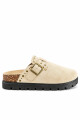 Zueco Bettina con tachas BT408 Beige