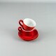 Taza Te 160ml c/ Plato 14cm Rojo Choosing Taza Te 160ml c/ Plato 14cm Rojo Choosing
