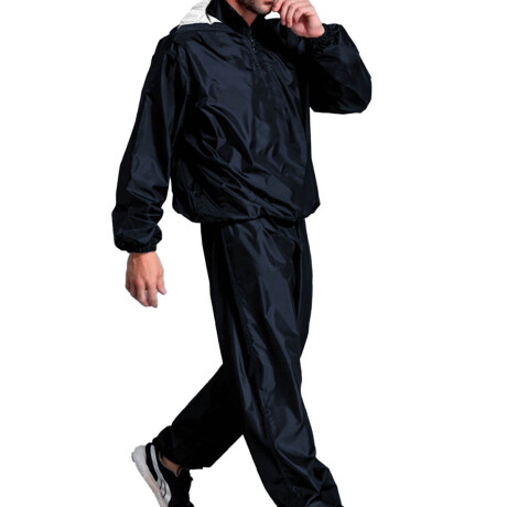Traje Sauna Para Sudor De Dos Piezas Con Capucha Azul