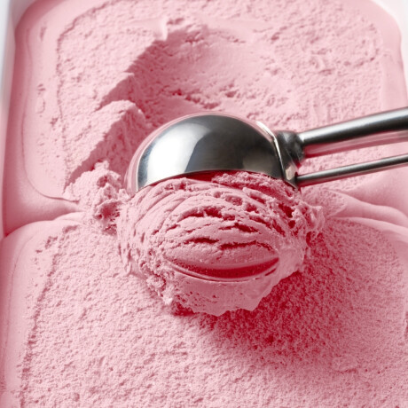 Cuchara de helado acero inoxidable mango rojo 22 ml Cuchara de helado acero inoxidable mango rojo 22 ml