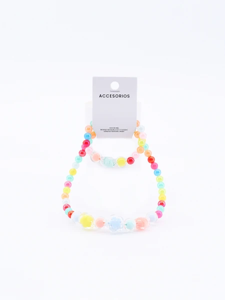 SET COLLAR Y PULSERA MULTICOLOR