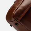 Mochila Urban En Cuero Liso Satinado Tabaco