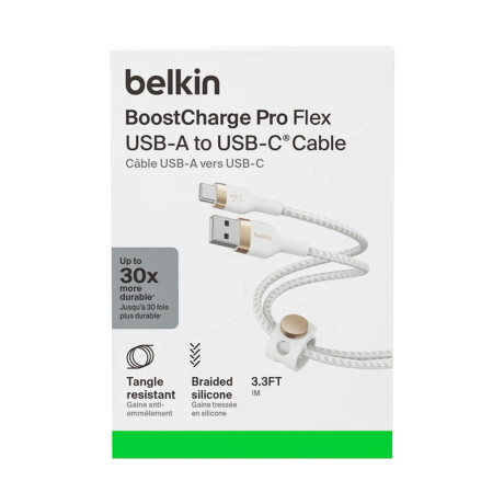 Cable Belkin Boostcharge Usb-c To Usb-a 1m White Cable Belkin Boostcharge Usb-c To Usb-a 1m White
