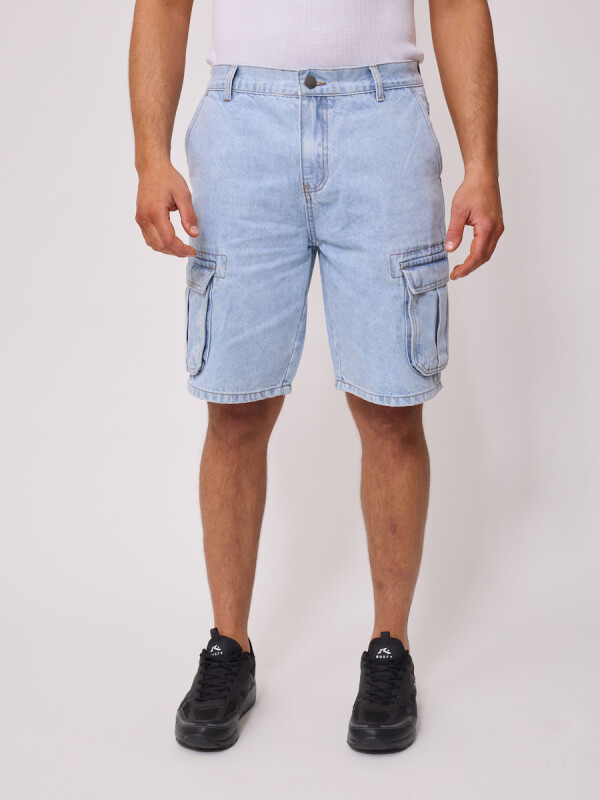 BERMUDA JEAN HARVY RUSTY Azul Piedra