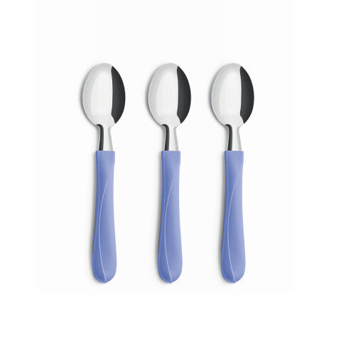 Set X3 Cucharas Postre Trend de Simonaggio AZUL