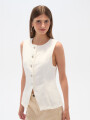 Chaleco Elvona Marfil / Off White