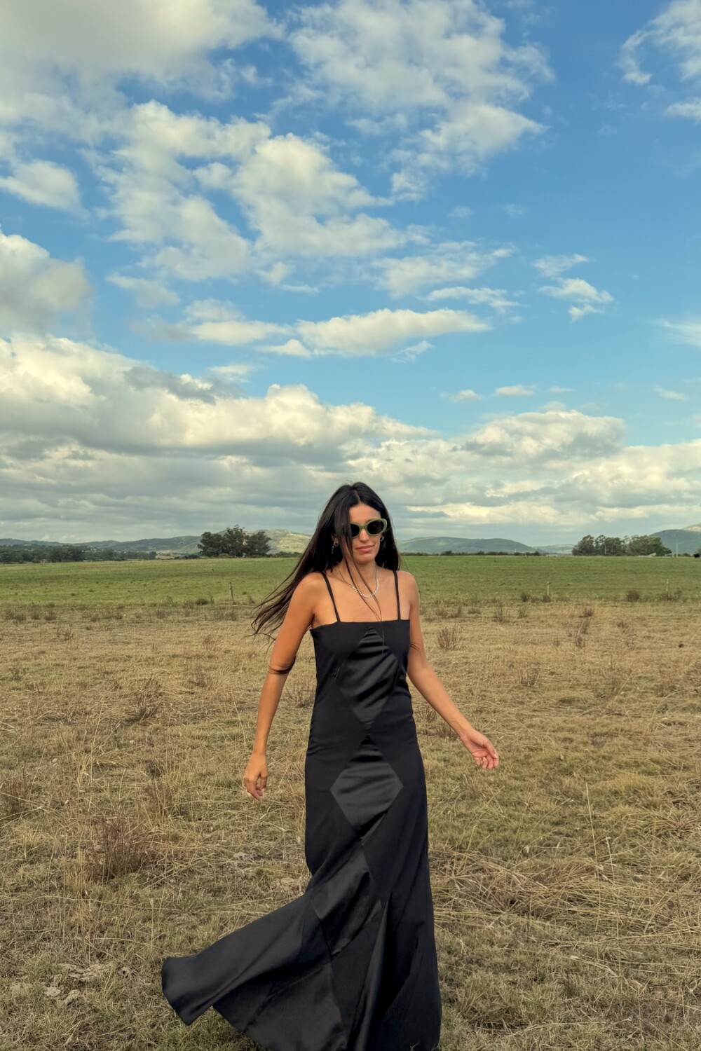 Mermaid Rombo Dress Negro