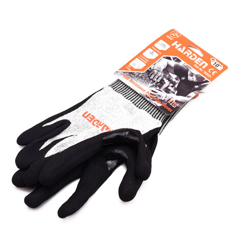 GUANTES TRABAJO PESADO ANTI CORTE 93GRS IND HARDEN ++ N/a