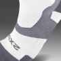 Vectr Light Cushion Full Length Compression Socks - Unisex White/grey