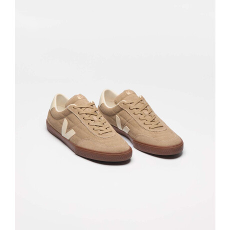 Championes Panenka Suede Taupe de Hombre Crema