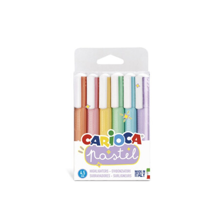 Resaltador Carioca Pastel x6 Resaltador Carioca Pastel x6