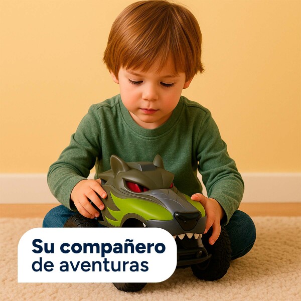 Auto A Control Remoto Recargable Monster Todo Terrreno Atrix Color Verde