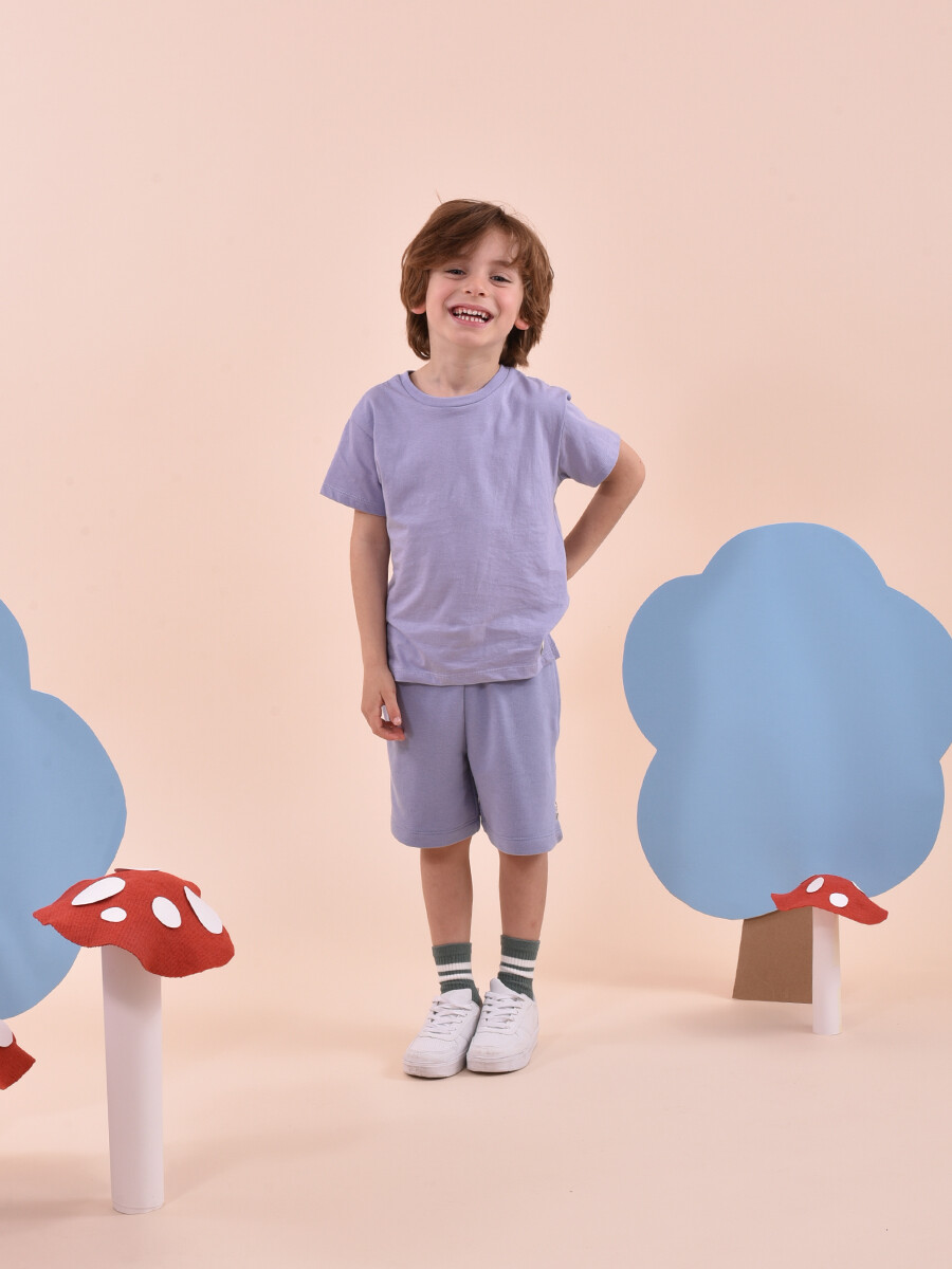 BERMUDA CAMILO BOY - AZUL CLARO 