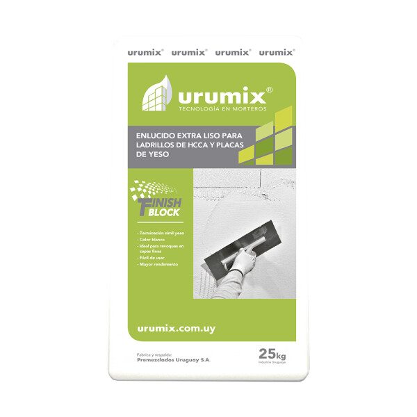 URUMIX FINISH BLOCK x 25Kg. Urumix Finish Block X 25kg.