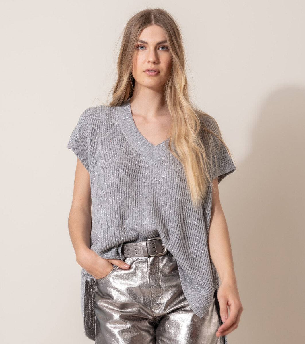 Remeron kim - Gris lurex 