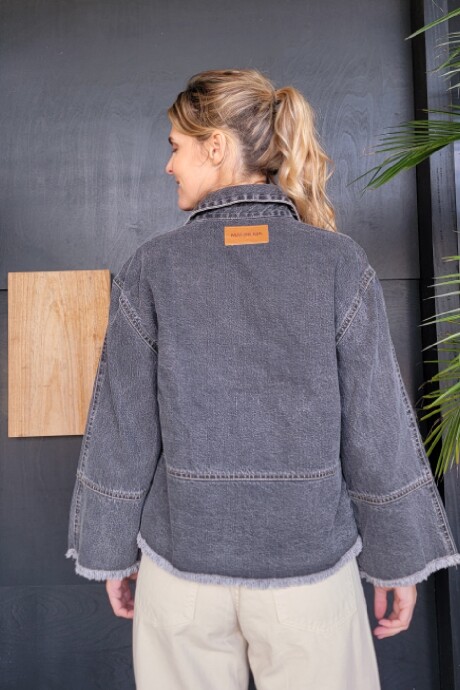 Sobrecamisa Tenerife Denim Negro Picado