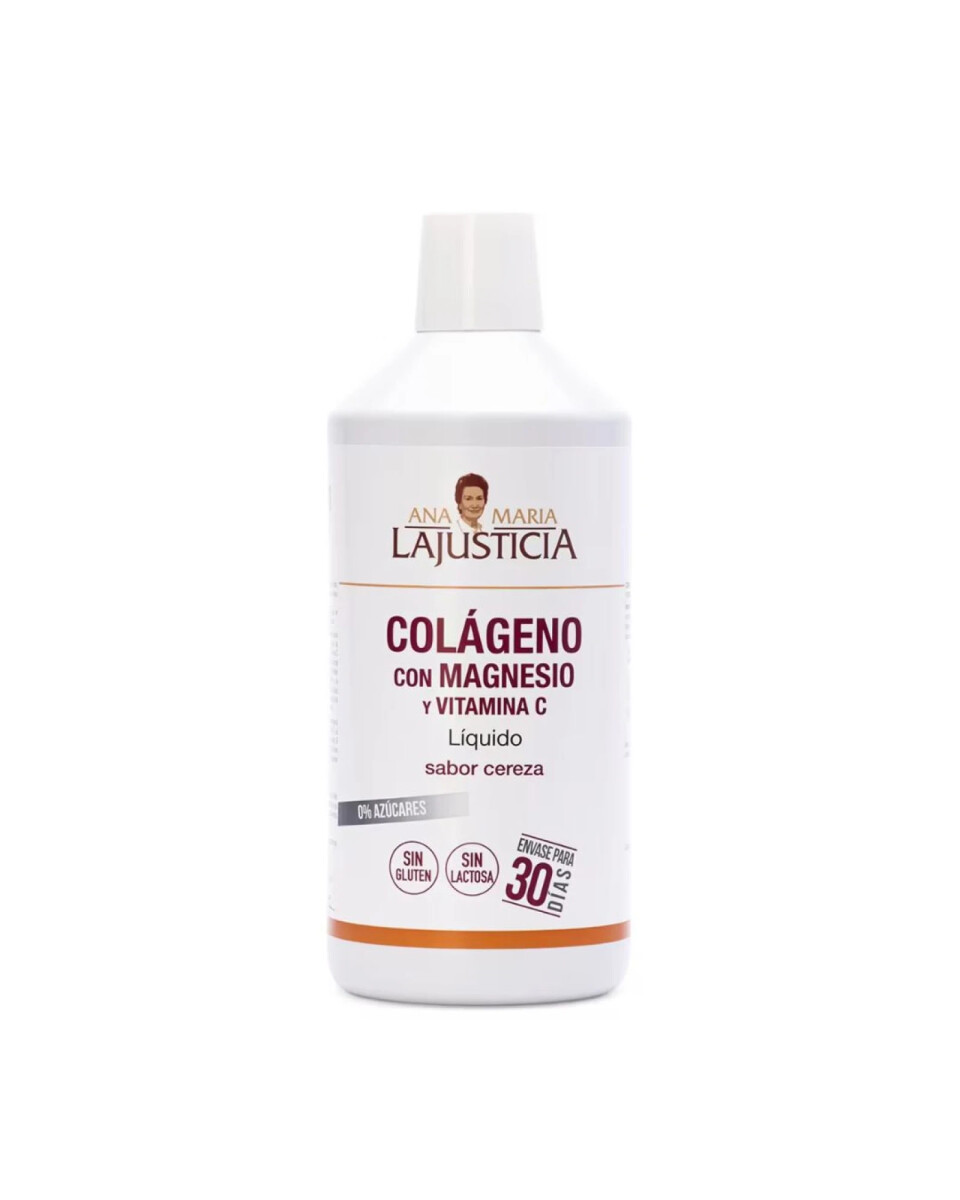 ¡OFERTA IMPERDIBLE! Colágeno con Magnesio + Vitamina C Sabor cereza (1L) Ana María Lajusticia 