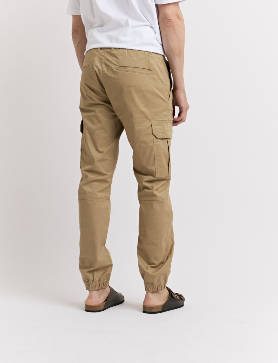 080557 PANTALON HARRINGTON LABEL Beige