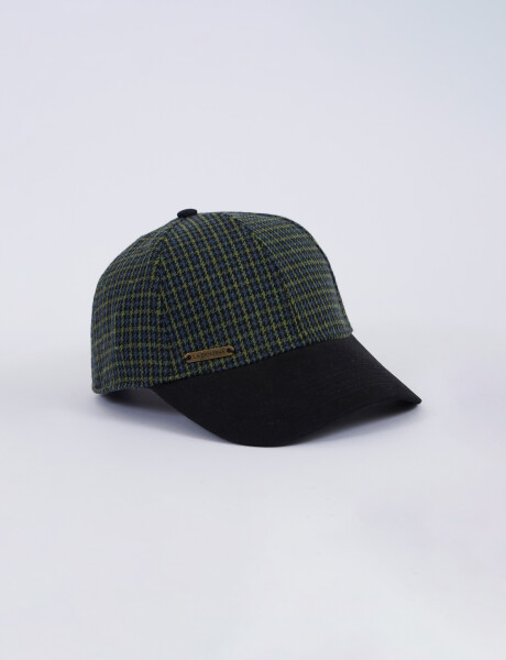 Gorra cuadros verde