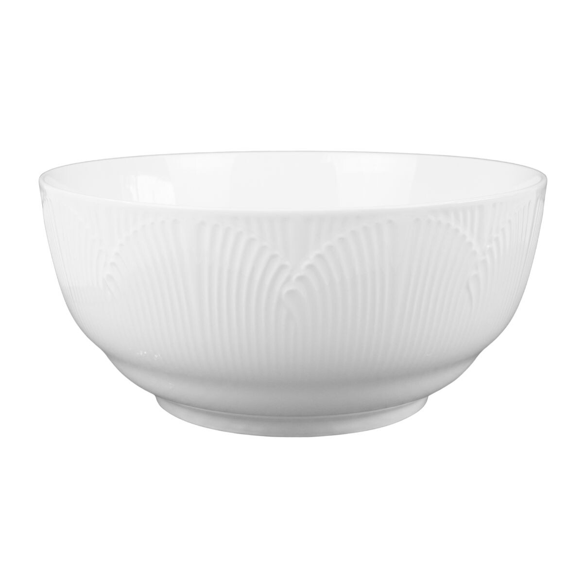 Bowl de ceramica labrado con pie 