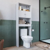 Mueble Para Baño Sobre Inodoro Con 2 Puertas Y 2 Estantes Mueble Para Baño Sobre Inodoro Con 2 Puertas Y 2 Estantes