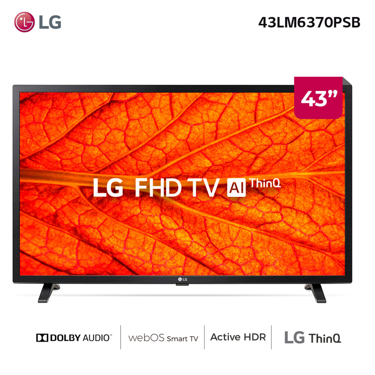 TV LG - 43-PULGADAS 43LM6370PSB 