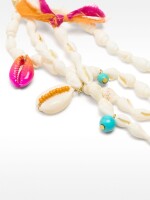 Pulsera De Múltiples Hileras Con Conchas multicolor