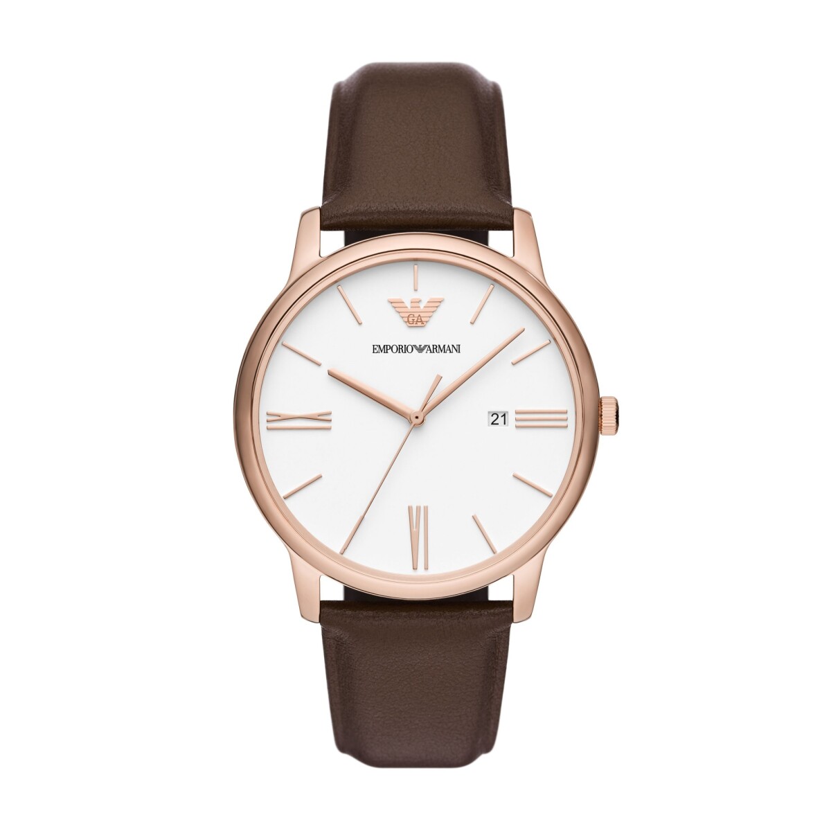 Reloj EMPORIO ARMANI MINIMALIST Cuero Marron Esfera 42mm 