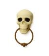 Colgante decorativo Halloween puerta con calavera Blanco