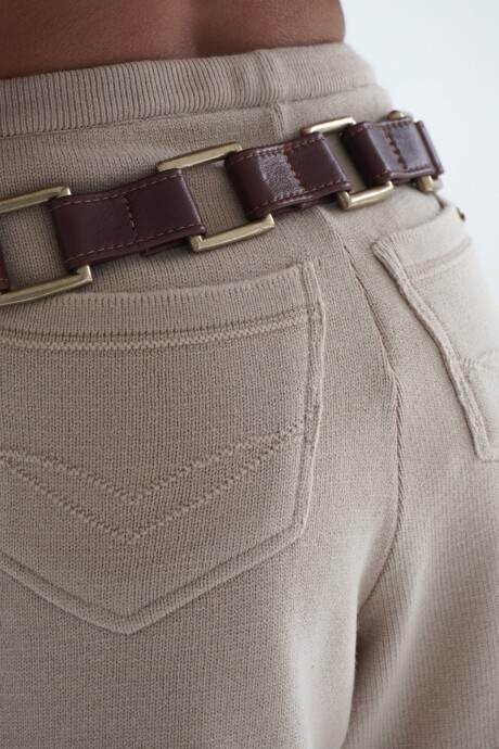 Knit Short Beige