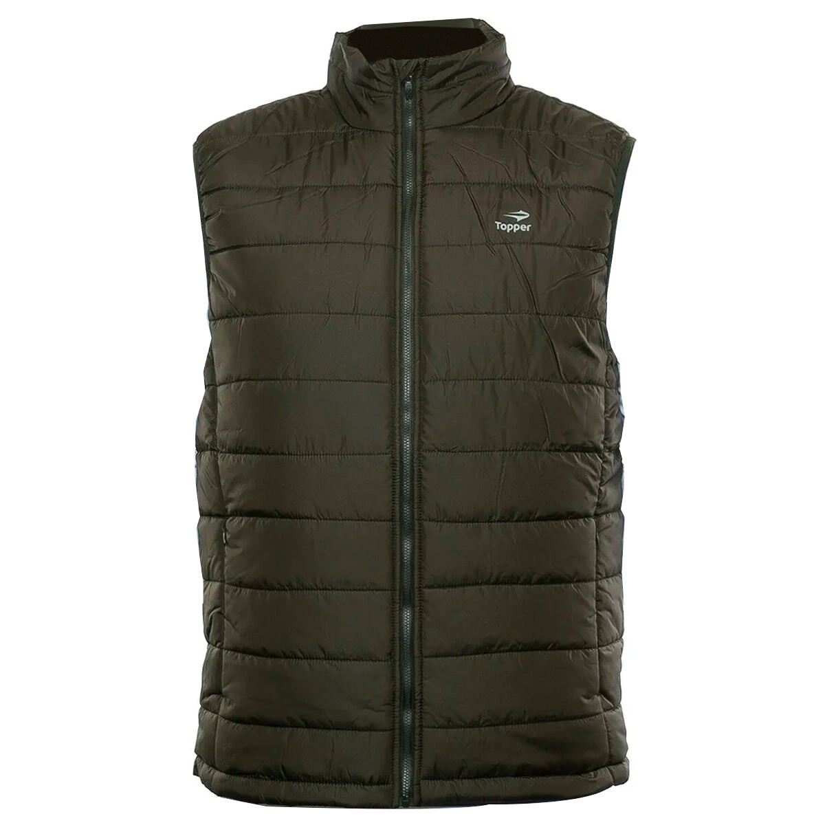 Chaleco Abrigo Topper Inflado Impermeable Para Hombre - Verde Oliva 