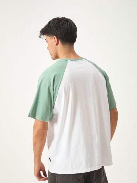 REMERA COMBINADA BLANCO