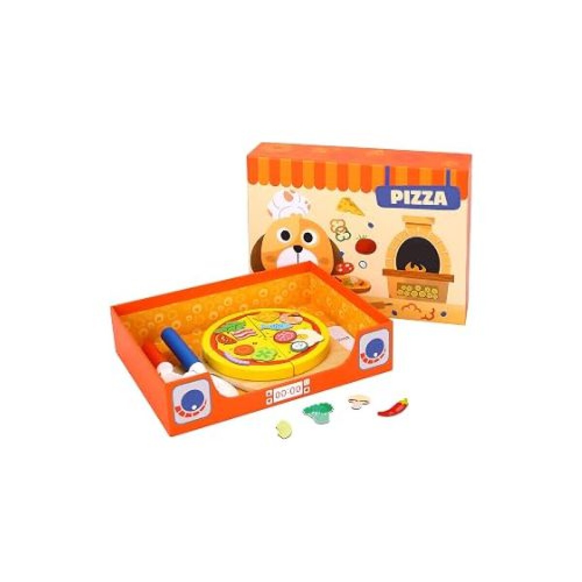 Pizza Casera De Madera 