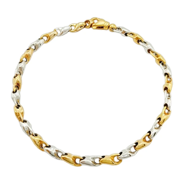 Pulsera Eslabones-Oro bajo-Sin Piedra-PU8004 sinpiedra